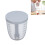 Portable Leakproof Fruit Draining Cup with Fork, White, 10.5x10.5x12.5cm 14