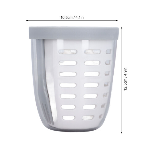 Portable Leakproof Fruit Draining Cup with Fork, White, 10.5x10.5x12.5cm 1