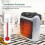 Mini Fan Heater, Fan Heater Socket, Socket Heater, Fan Heater, 800 Watt,remote Control Eu Plug 5
