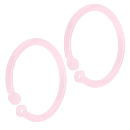 20 pezzi di porta anelli in plastica rosa, 33 cm (1,21,2 in) 2