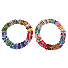 Filo da ricamo 1 set poliestere multicolore non sbiadisce