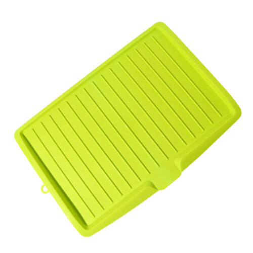 Escurridor de platos rectangular de plástico verde 350 g/12,3 oz 1