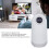 K3S Réveil lumineux blanc compact Haut-parleur Bluetooth 1500 mAh 9