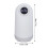 K3S Réveil lumineux blanc compact Haut-parleur Bluetooth 1500 mAh 8