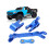 Gruppo sterzo in lega di alluminio per auto RC 1/10 blu 16