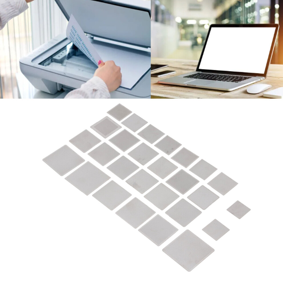 27Pcs Bga Reballing Stencils 304 Stainless Steel Rework Templates 5051333145833