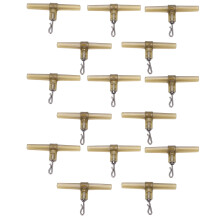 Durable 15pcs T-Shape Fishing Line Swivels with R Shaped Interface