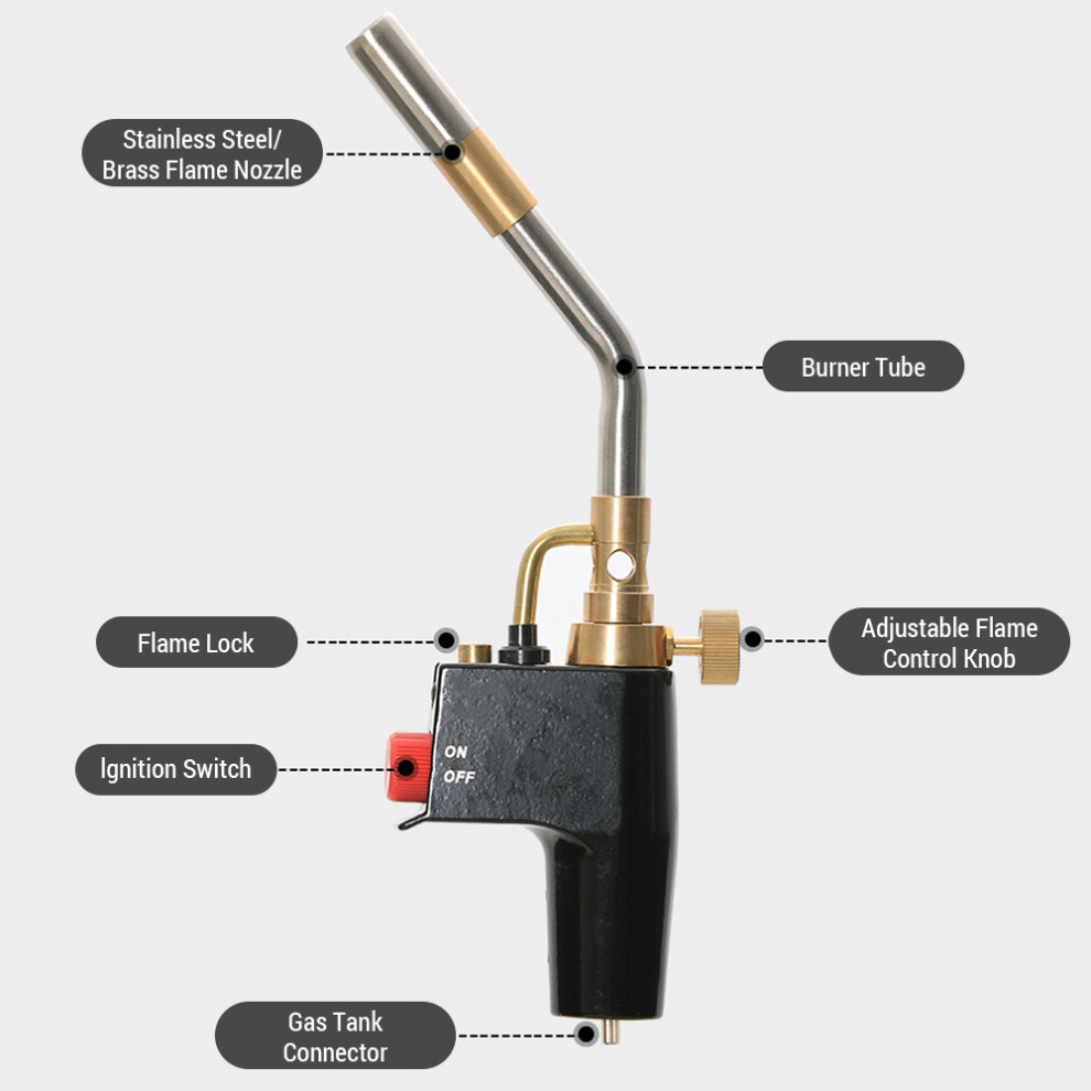 High Intensity Propane Torch Head With Trigger Start And Flame Lock 6941333147205
