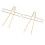 10pcs Book Page Clip Electroplated Stainless Steel 10