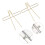 10pcs Book Page Clip Electroplated Stainless Steel 12