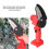 Rechargeable Mini Cordless Chainsaw 21V, 31cm, Red 8