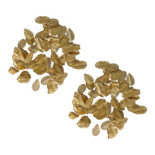 400pcs Non-Woven Golden Leaves for Scrapbooking Parties and More