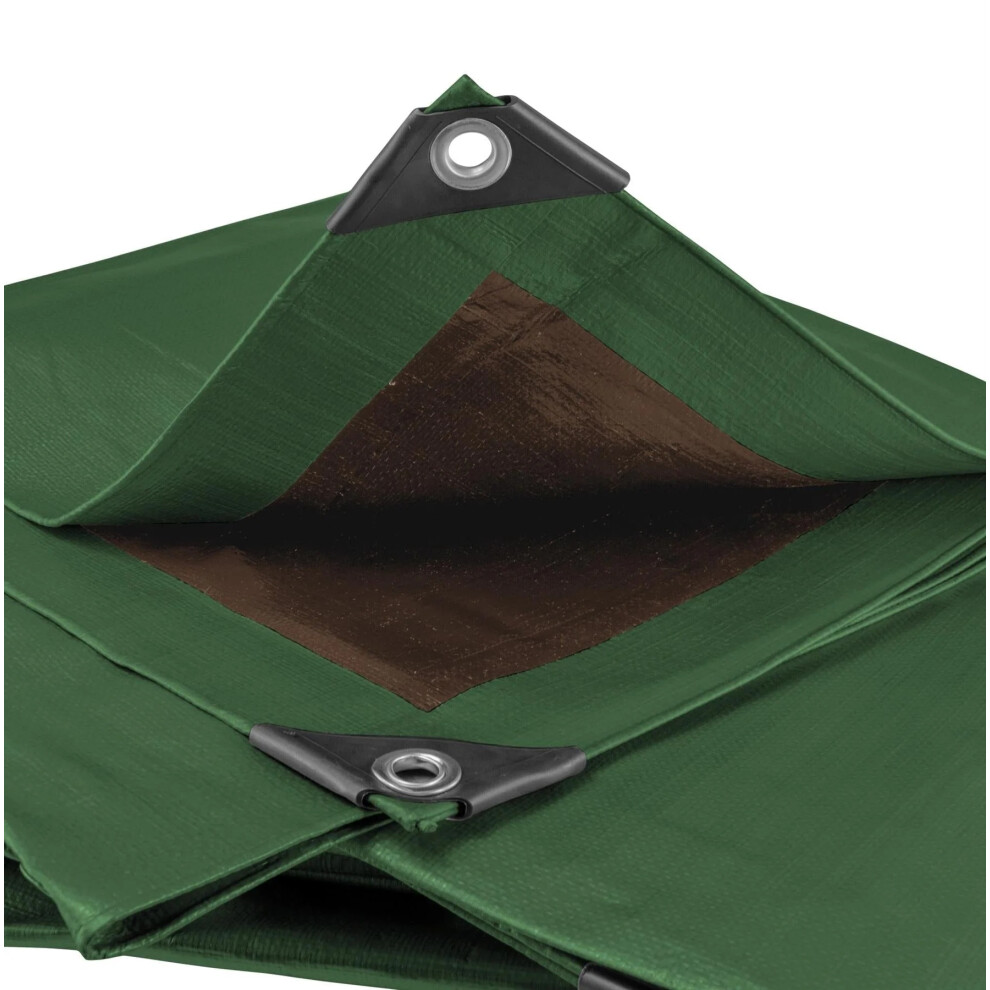 (2M X 2M) Heavy-Duty Tarpaulin, 200Gsm, Reinforced Eyelets, Weather-Resistant, Universal 5061004424839