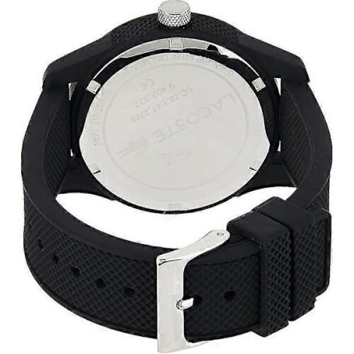 Herrenuhr 12.12 Schwarz mit strukturiertem Armband 1