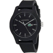 Herrenuhr 12.12 Schwarz mit strukturiertem Armband