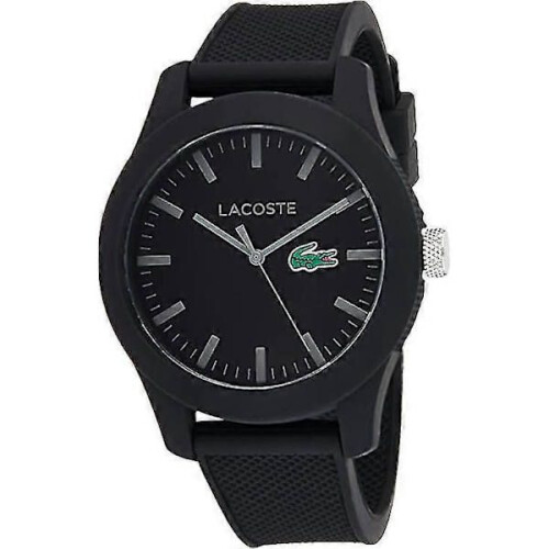 Herrenuhr 12.12 Schwarz mit strukturiertem Armband
