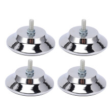4pcs 5in Adjustable Billiard Table Leg Levelers Stainless Steel
