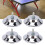 4pcs 5in Adjustable Billiard Table Leg Levelers Stainless Steel 15