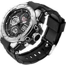 Military Tactical Sport Watches for Men - Luminous Dual Time Digital Boys Army Watch Analog Outdoor