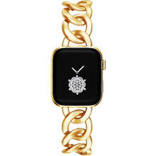 38/40/41/mm 42/44/45mm Damenuhr Gold Klassische Kette Smartwatch Armband Kompatibel für Apple Watch