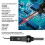 Compact 250V Hot Air Gun: Adjustable Temp & LCD Display - UK Plug 13