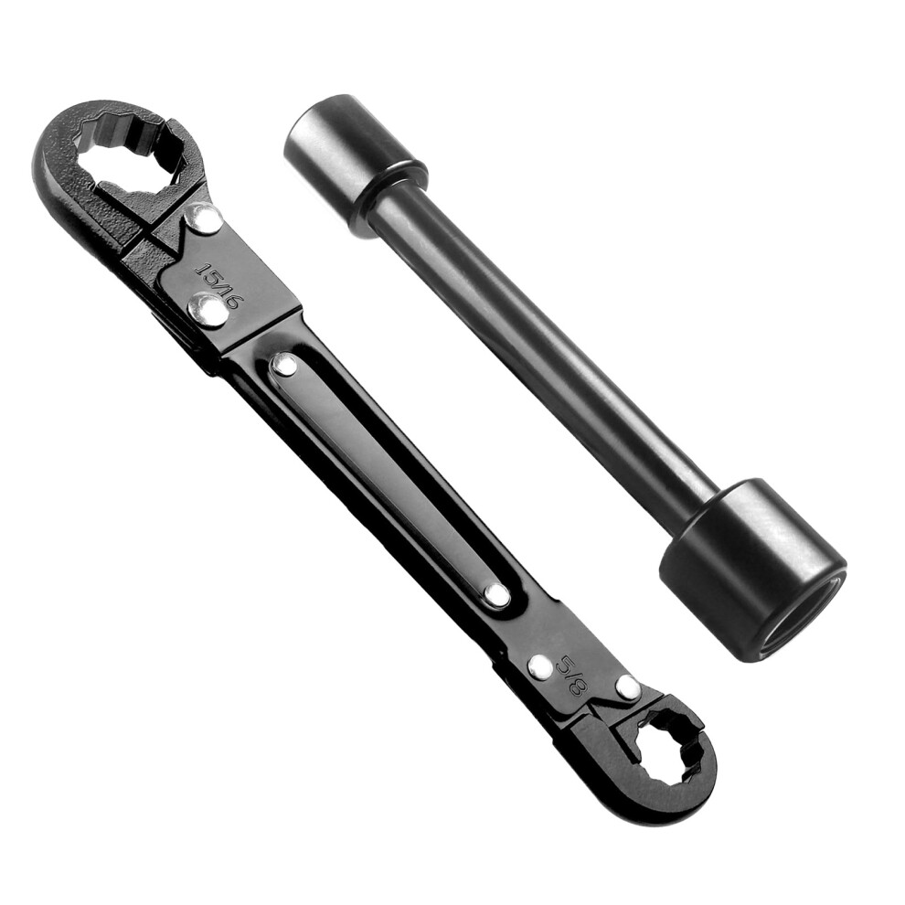High Efficiency Steel Angle Stop Wrench - Portable Double Ended Plumbing Tool 5001333157305