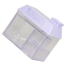 Boîte de rangement pour bureau en forme de maison violette, avec tiroir, 420 g