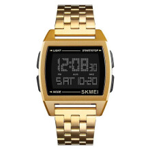 (Oro)1368 Orologio elettronico luminoso impermeabile per esterni in oro