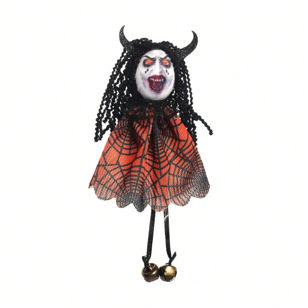 (211-0053 Orange) Halloween Decoration Hanging Skull Head Terror Park Decor Witch Pendant Props Skull Head Halloween Party Decorations for Home-image-OPC-PJBRHRX-NEW