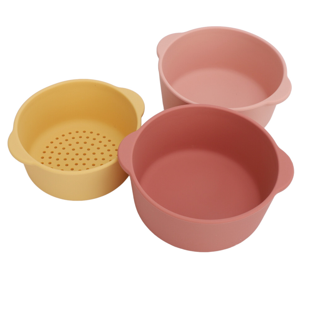 3pcs Silicone Sensory Baby Bowls for 3+ Years, Interactive Fun Toys