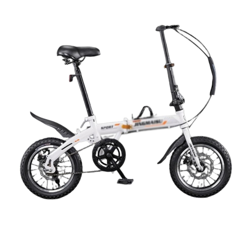 16inch folding bike speed, lightweight frame, adjustable stem, compact and portable design white 12885cm-image-OPC-PJBRMT5-NEW