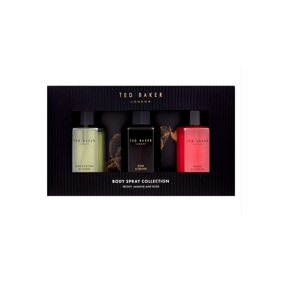 Ted Baker Peony, Jasmine & Rose Body Spray Collection 3X50ml
