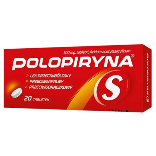 Polopiryna S, 20 tablets, colds and flu
