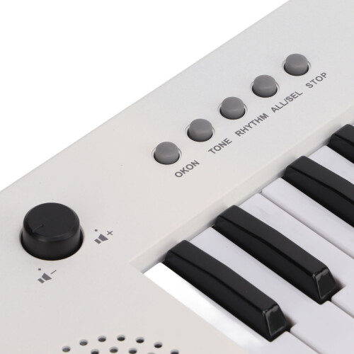 Portable 37-Key Mini Keytar Keyboard with 32 Note Polyphony White BF-3755 2