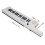 Portable 37-Key Mini Keytar Keyboard with 32 Note Polyphony White BF-3755 12