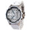 (DZ Bianco) Orologio da uomo versatile, alla moda, elegante, quadrante super grande, doppi inserti, 4