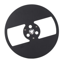 Bobina vacía de cinta de 7 pulgadas para cinta de 1/4 de pulgada, con 2 agujeros, universal, negro