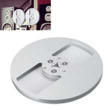 Bobine vide de bande magnétique de 7 pouces, largeur 1/4 de pouce, aluminium argenté, 2 trous