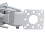 Supporto pivot bianco resistente 974 g 260x35x35 mm 14