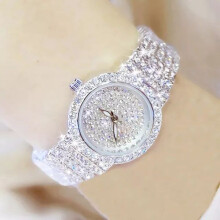 (White)High Quality Japanese Movement 2022 New Full Diamond Luxury Watches For Women Rose Gold Wristwatch
