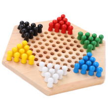 Set di Dama Cinese in Legno Colorato Robin Wood