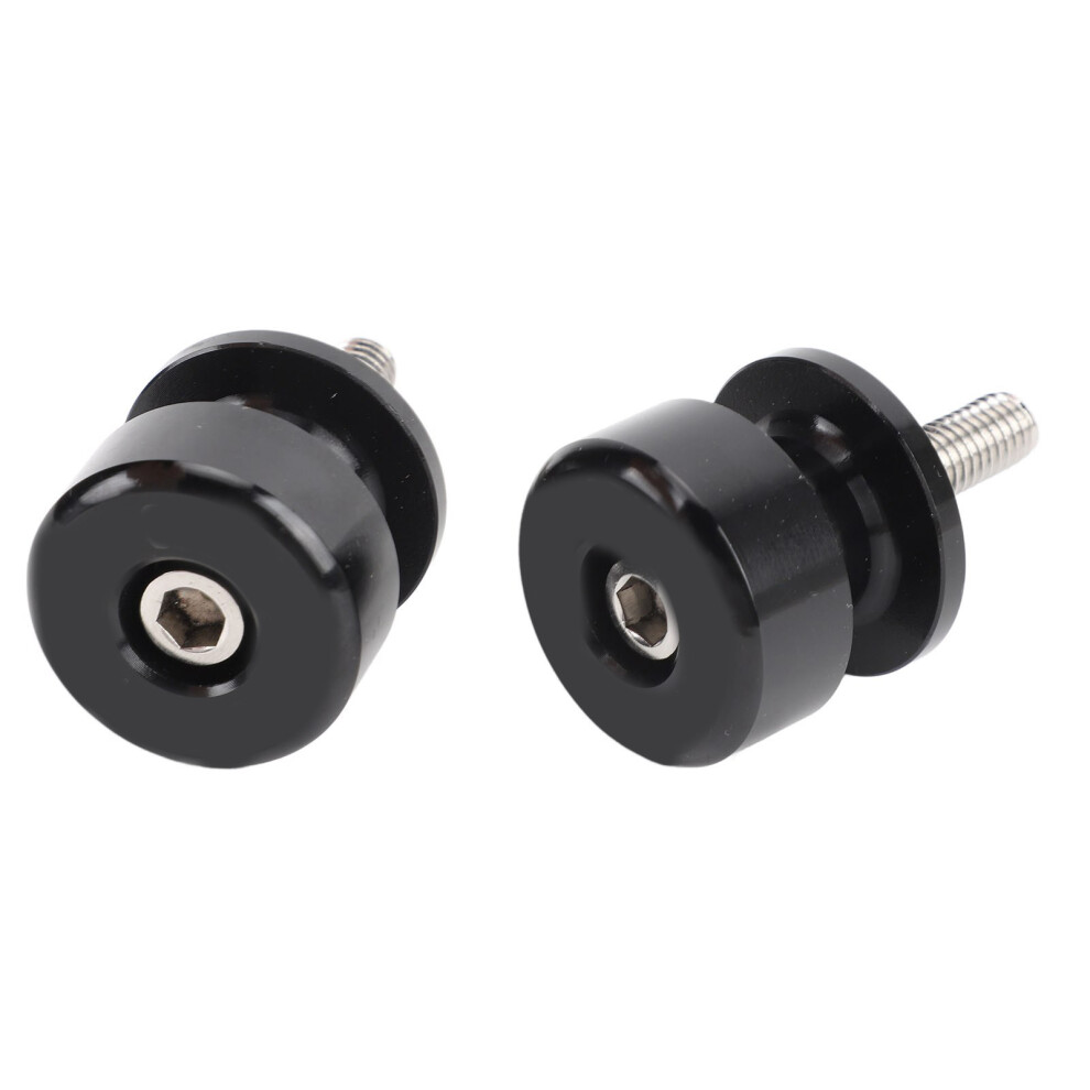 Motorcycle Swing Arm Spools Slider 8Mm Cnc Alloy For Street & Cruiser Bikes Black 7681333164442