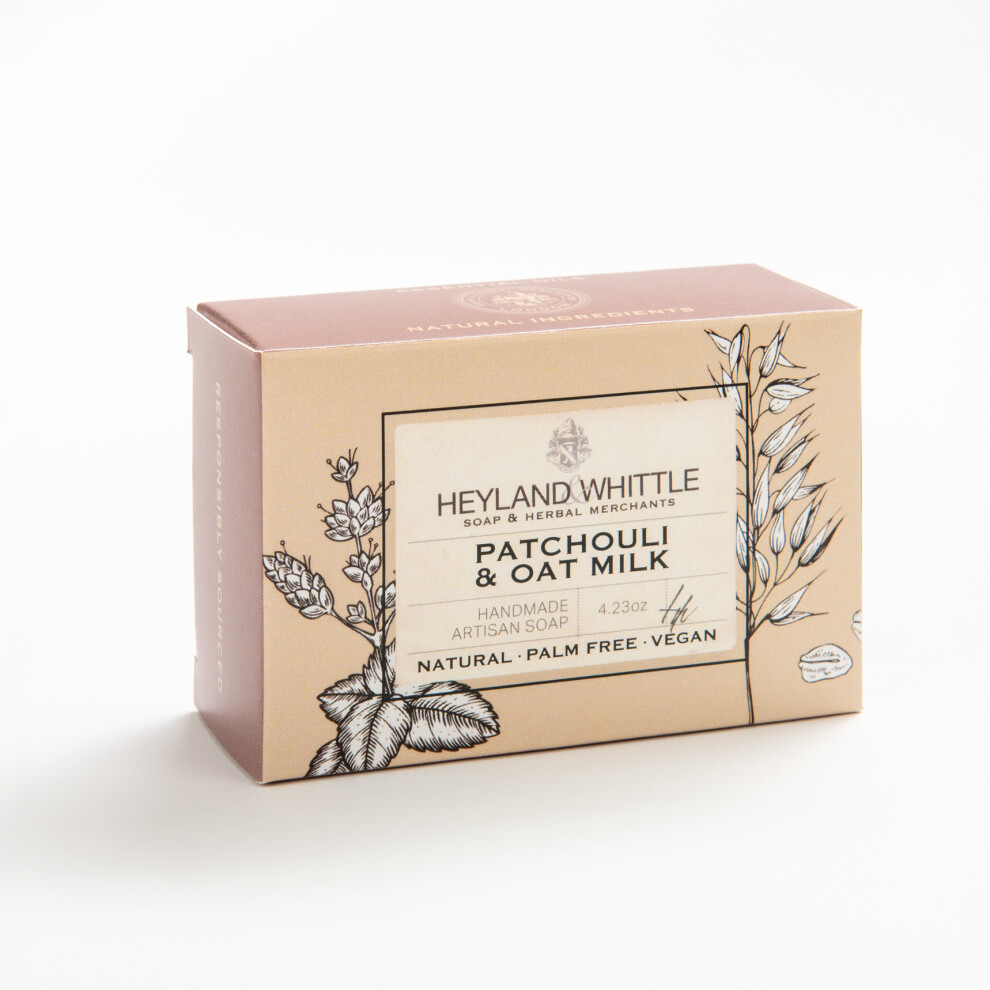 Heyland & Whittle Patchouli & Oat Milk Boxed Soap Bar