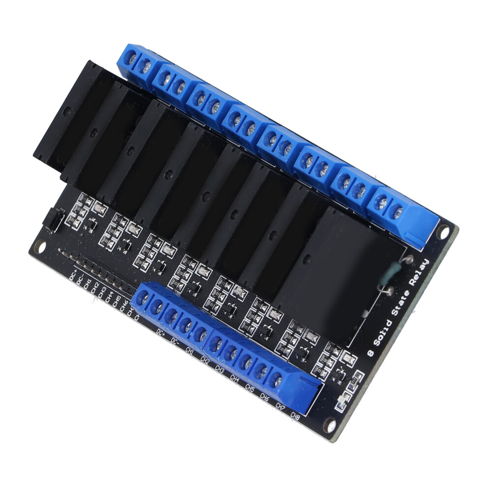 Hym281 8-Channel Solid State Relay Module Low Level Driver With Fuse, 105X52x25mm 7901333165752