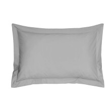 Luxury 100% Egyptian Cotton Oxford Pillowcase Pair - Silver