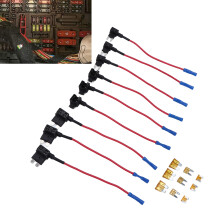 9 pezzi Kit di innesto fusibile 12V 3 tipi Rosso fusibile a lama da 5A
