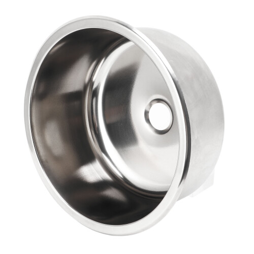 295x130mm RV Sink 304 Stainless Steel Round Rust 2