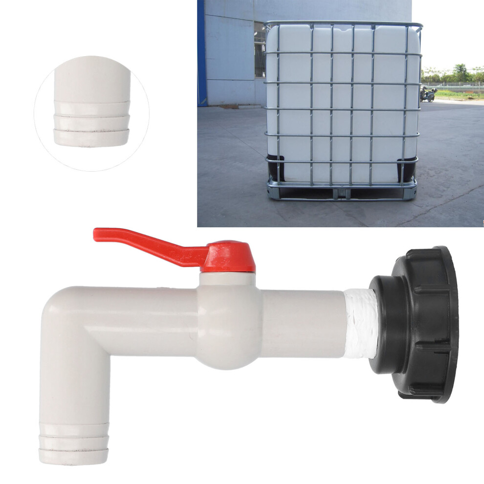 Ibc Tank 32Mm Faucet Adapter With 90 Water Hose Connector Garden Tool 4961333169672