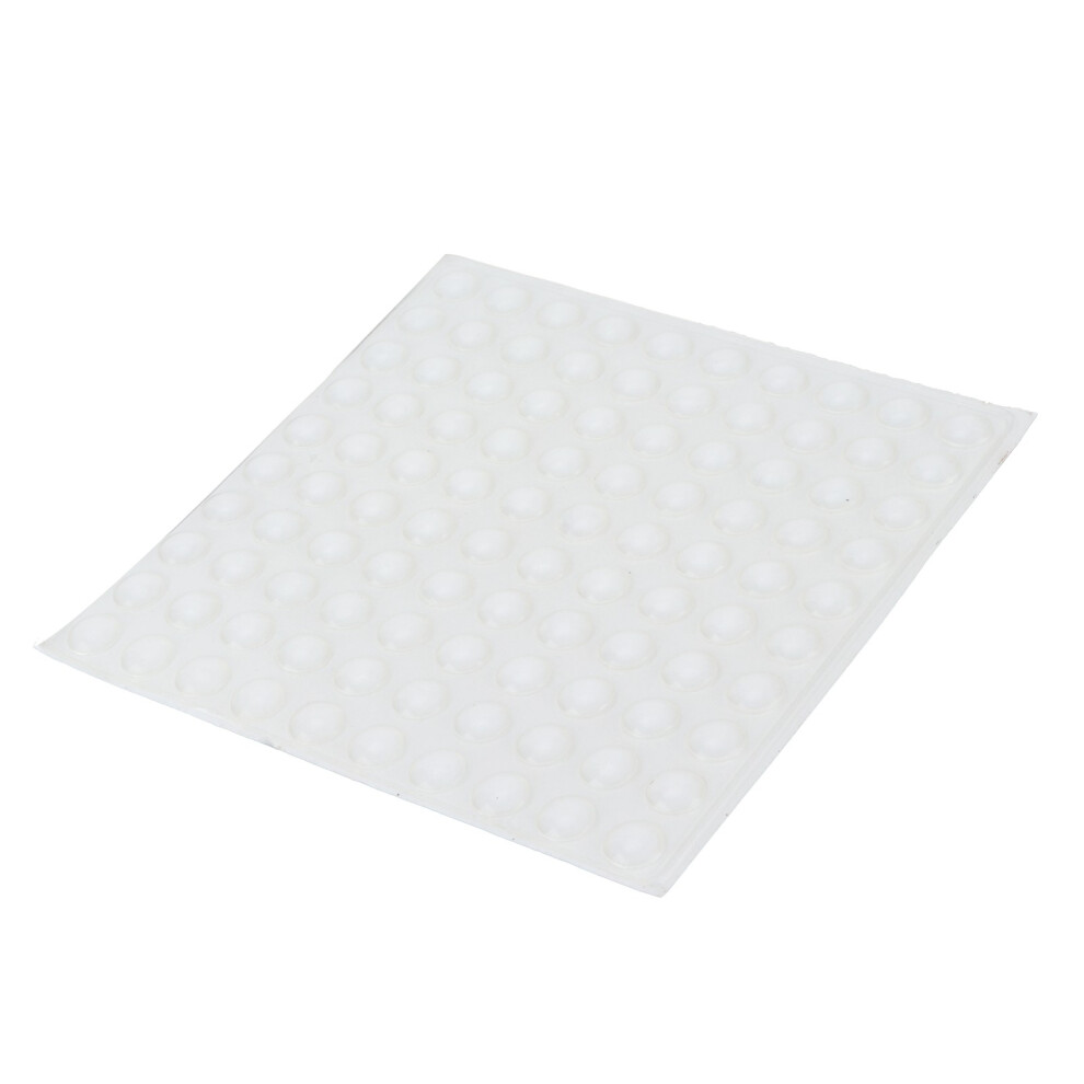 100Pcs Self Adhesive Transparent Rubber Buffer Pads For Furniture & Glass 8141333170007