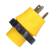 30A Copper Wire RV Plug Adapter TT-30P to L5-30R for Generator Use